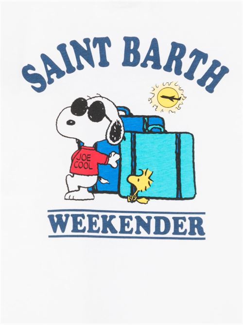 T-shirt bambino MC2 Saint Barth bianca con stampa MC2 SAINT BARTH Kids | PORTLAND JR02644L